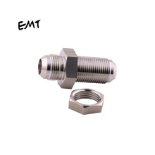EMT industrial JIC flare male thread fittings straight bulkhead high pressure compression pipe connections